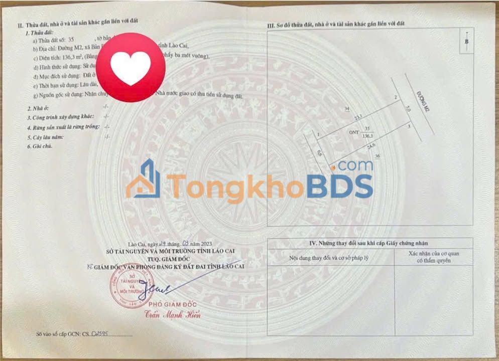 Đất nền Phường Lào Cai 136m² 800-899 triệu - Sổ đỏ chính chủ