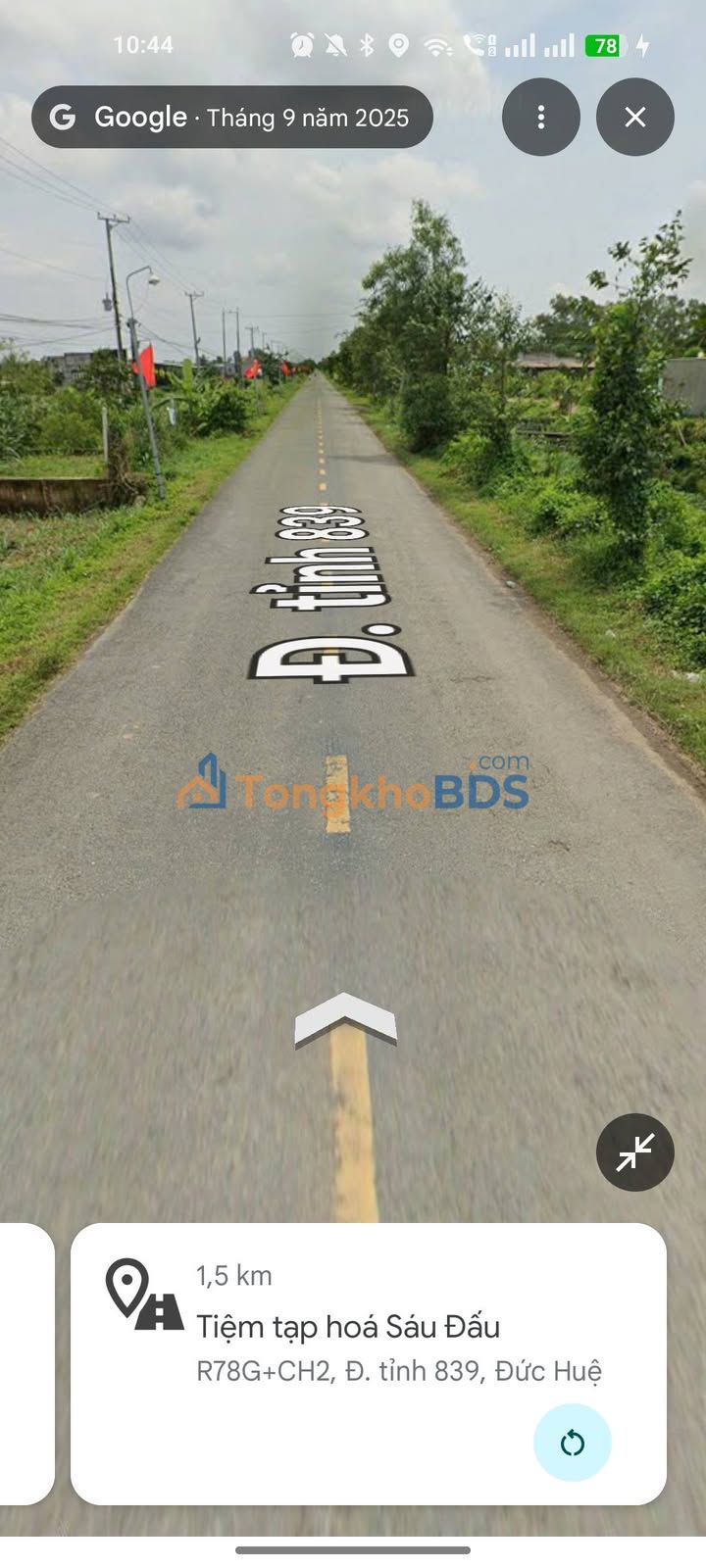 Đất thổ cư Bình Thành Đức Huệ 194m² 1 tỷ - Pháp lý rõ ràng