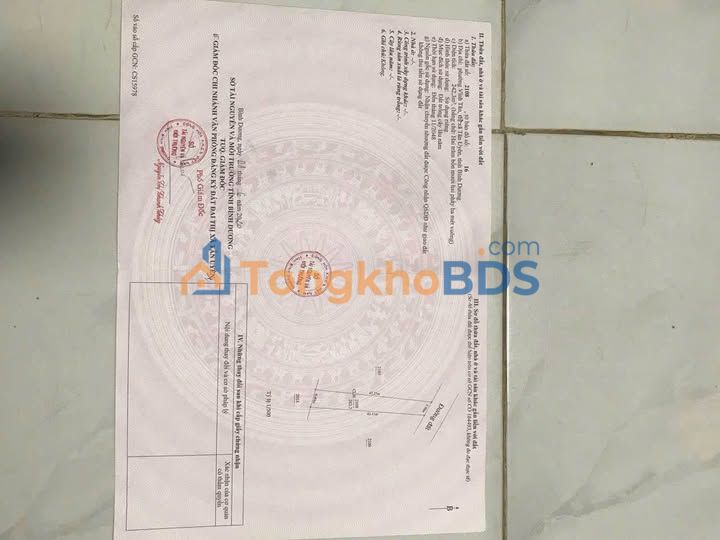 Đất Vĩnh Tân Tân Uyên 231m² 1.9 tỷ - Sổ đỏ chính chủ