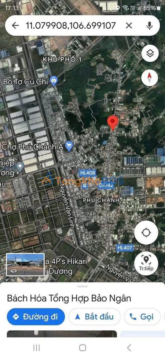 Nhà phố DT742 Phú Chánh 250m² giá 6.5 tỷ - Mặt tiền kinh doanh