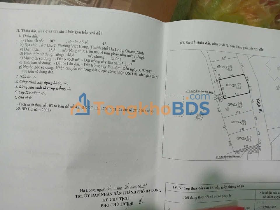 Đất nền Việt Hưng Hạ Long 49m2 600-699 triệu - Sổ đỏ chính chủ