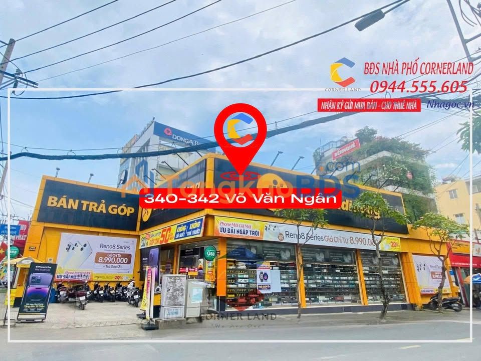 Nhà 2MT Võ Văn Ngân Thủ Đức 310m2 - Mặt tiền kinh doanh