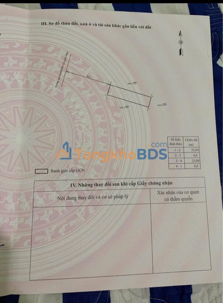 Đất nền Nhơn Tân An Nhơn 138m² 1 tỷ - Sổ đỏ chính chủ