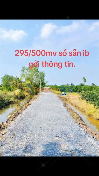 Đất nền Thạnh Lợi Bến Lức 500m² 295 triệu - Sổ đỏ chính chủ