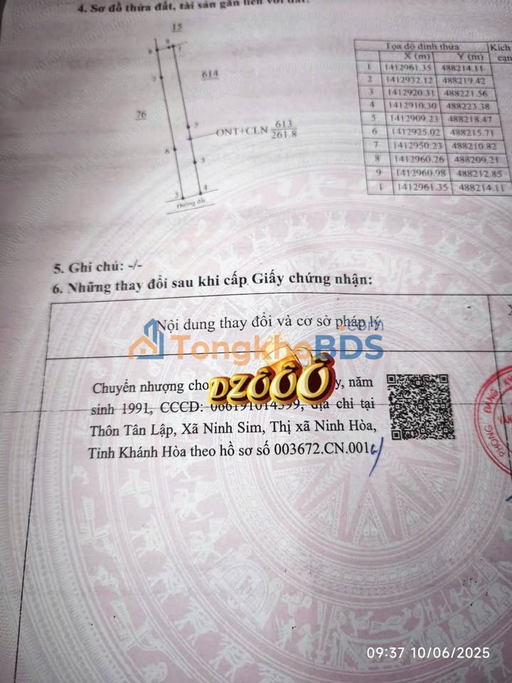 Đất nền Ea Đar Ea Kar 260m² 319 triệu - Sổ hồng sẵn