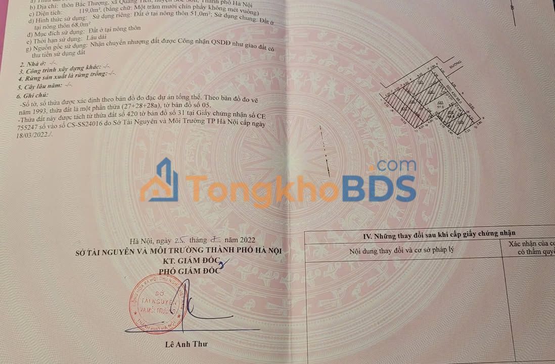 Đất nền Bắc Thượng Quang Tiến 51m² 1.7 tỷ - Giá tốt hiếm có