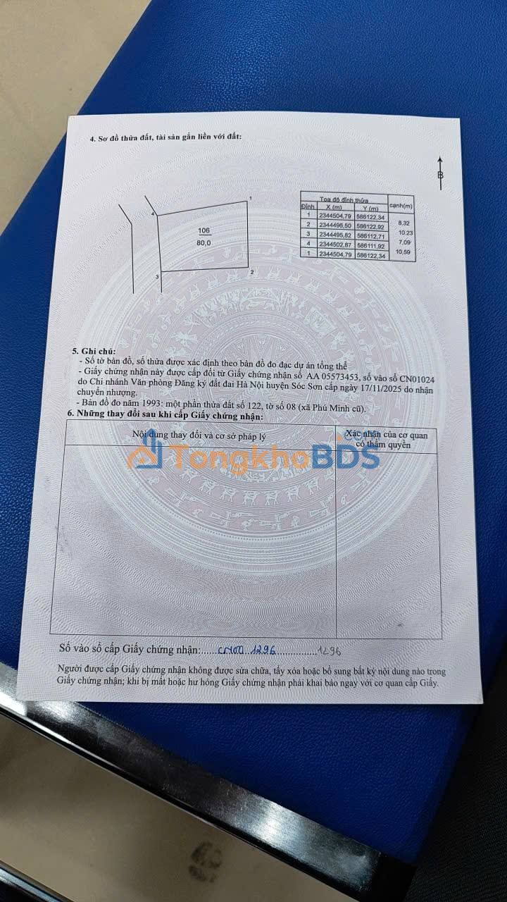 Đất nền Sóc Sơn 80m² giá 3 tỷ - Đường ôtô vào đất