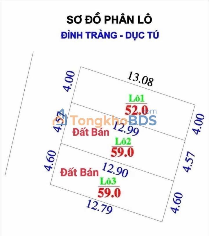 Đất nền Làng Đình Tràng Đông Anh 59m² - Pháp lý rõ ràng