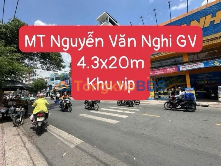 Nhà phố Nguyễn Văn Nghi Gò Vấp 86m² giá 16 tỷ - Mặt tiền kinh doanh