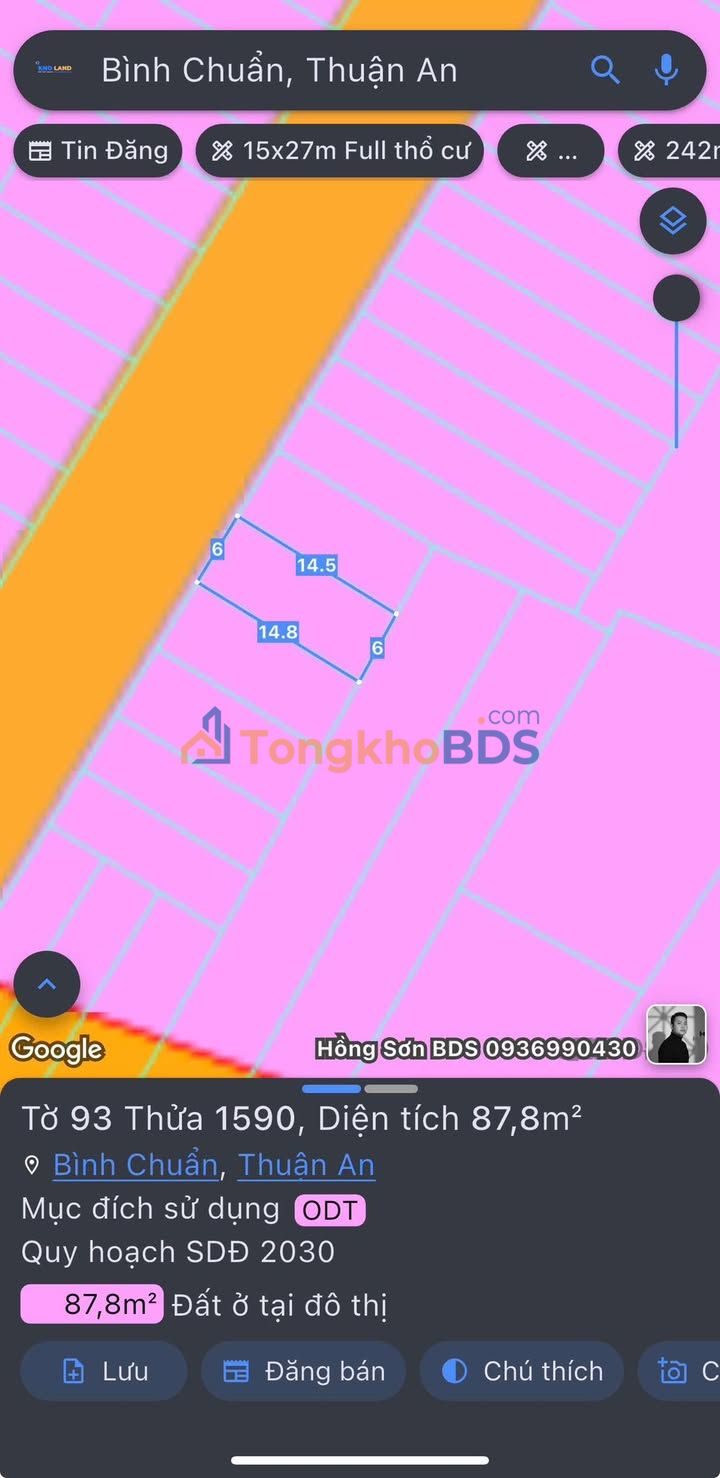 Đất nền Lệ Chi Gia Lâm 88m² 3 tỷ - Sổ đỏ chính chủ