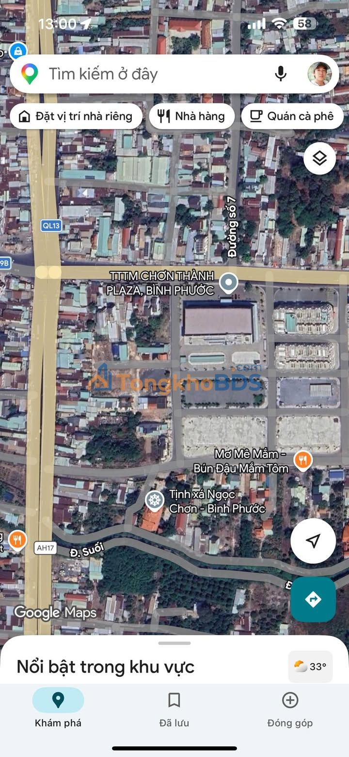 Đất nền Minh Thành Chơn Thành 125m² - Sổ đỏ chính chủ, vị trí kinh doanh tốt