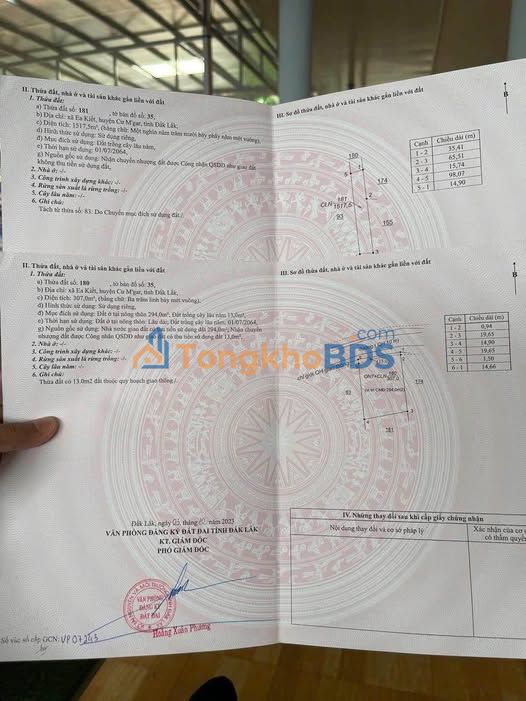 Đất nền Thôn 9 Ea Kiết 720m² 950 triệu - Sổ đỏ chính chủ