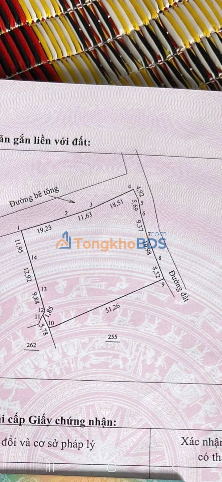 Đất nền Bo 114m² giá mấy trăm triệu Sổ đỏ chính chủ