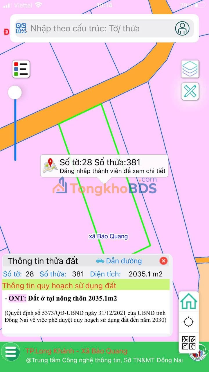 Đất nền Long Khánh 2.032m² giá 3,5 tỷ - Sổ đỏ chính chủ