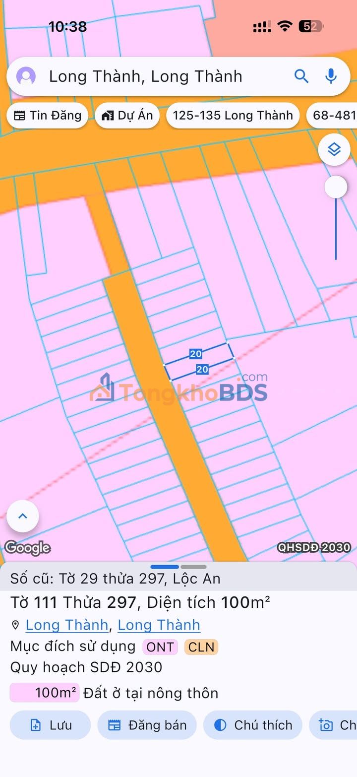 Đất nền Lộc An Long Thành 100m² 2 tỷ - Sổ đỏ chính chủ