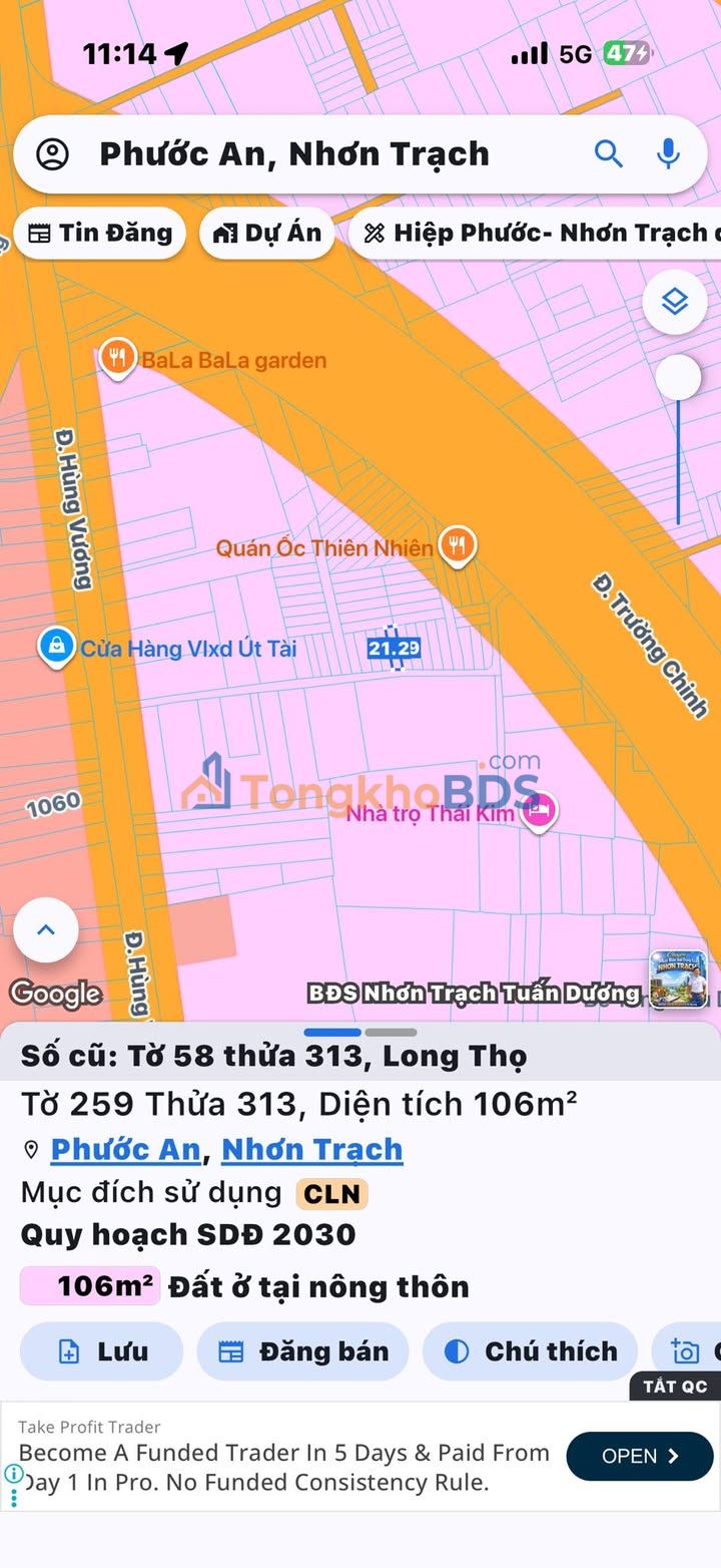 Đất nền Nhơn Trạch 106m² 1 tỷ - Sổ đỏ chính chủ