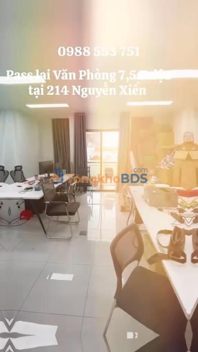 Văn phòng 214 Nguyễn Xiển 450m² 7,5 triệu - Sẵn sàng làm việc