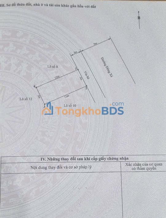 Đất nền TĐC Đồng Xá Kiến Thụy 60m² thỏa thuận - Đường to ô tô