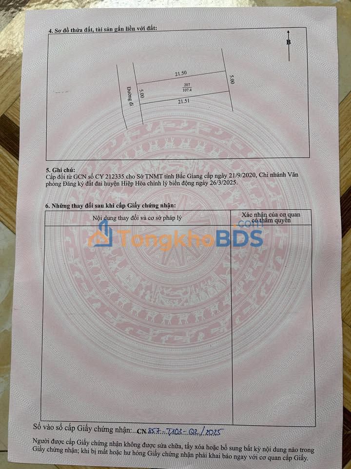 Đất nền Thị trấn Thắng 107m² 1 tỷ - Đất thổ cư 100%