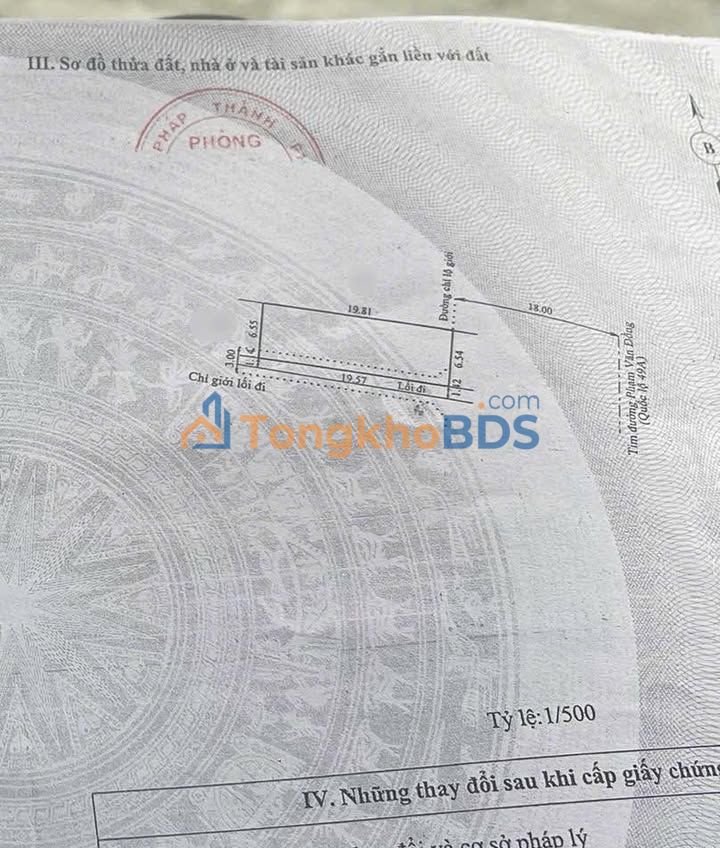 Đất Mặt Tiền Phạm Văn Đồng, Huế - 128.8m² Kinh Doanh Đắc Lợi