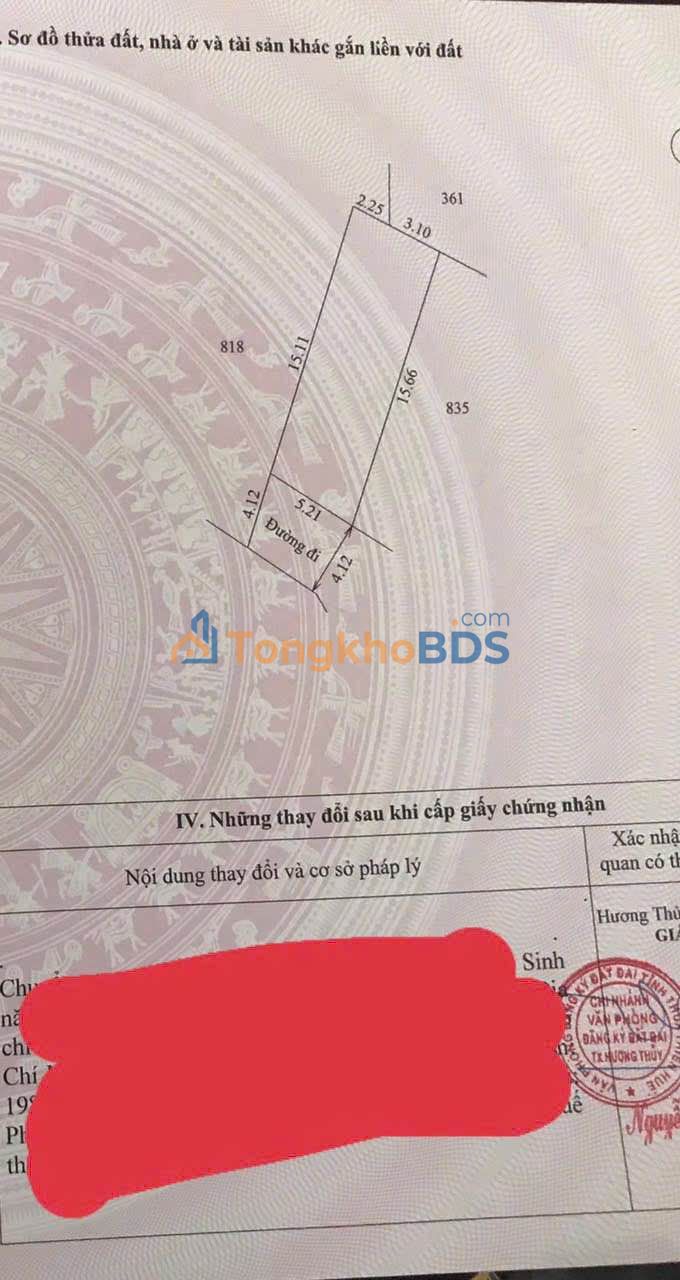 Đất nền Phú Bài 80m² giá 600 triệu - Sổ đỏ chính chủ