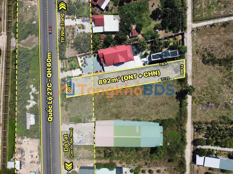 Đất nền Diên Thọ 892m²/7.2 tỷ - Sổ đỏ chính chủ