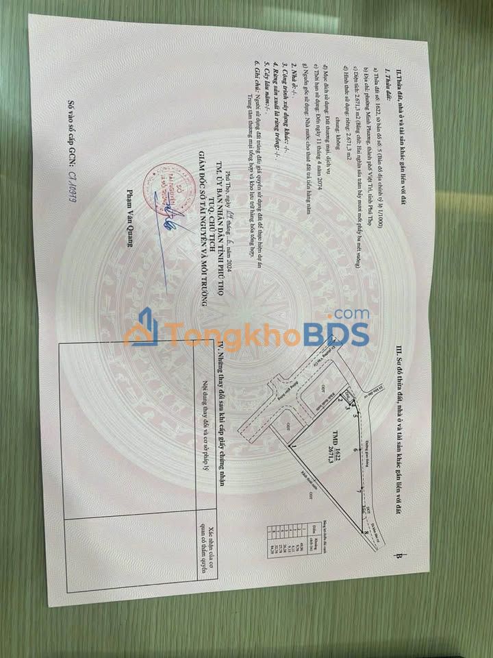 Đất TMDV Minh Phương 2.671m² giá thỏa thuận - Hạ tầng hoàn thiện