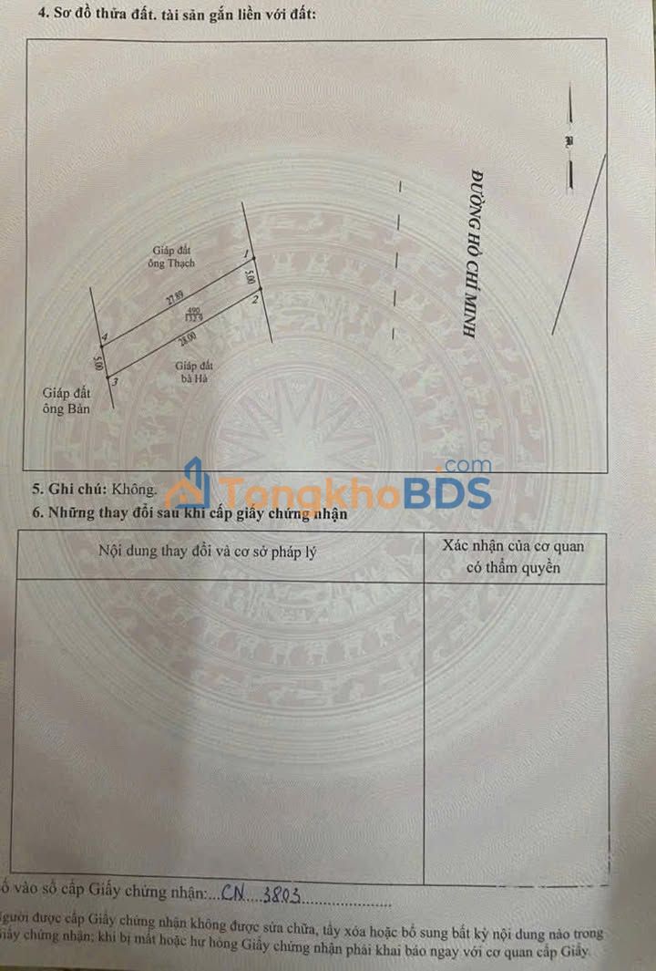 Đất HCM Vạn Xuân 133m² 1,2 tỷ giá tốt Sổ đỏ chính chủ