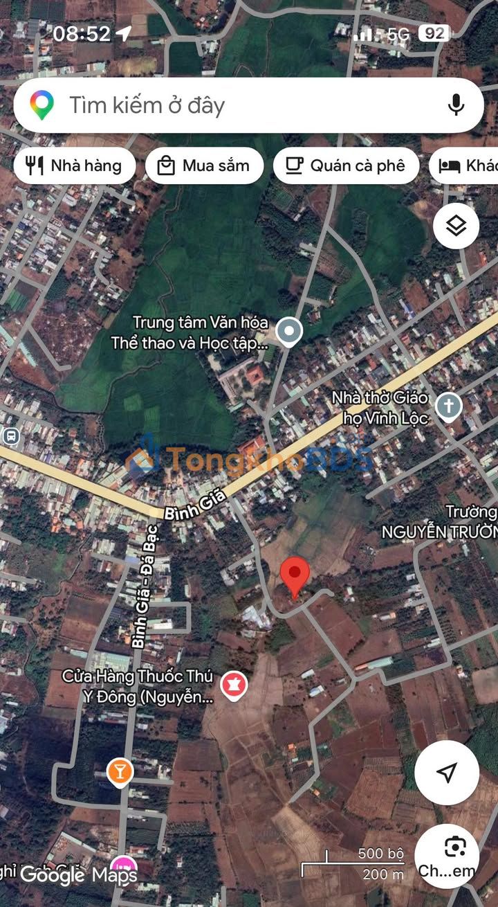 Đất nền Bình Giã, Châu Đức 427m² 1.15 tỷ - Sổ đỏ chính chủ