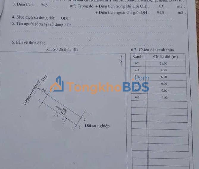 Đất nền Âu Lạc An Cựu 94m² view kênh 3 tỷ - Sổ đỏ chính chủ