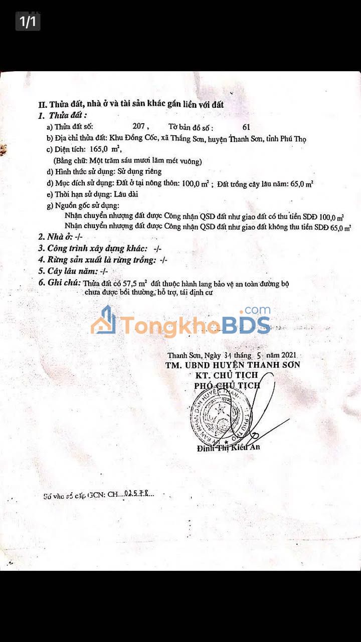 Đất nền QL70 Thắng Lợi 220m² 2 tỷ - Sổ đỏ chính chủ