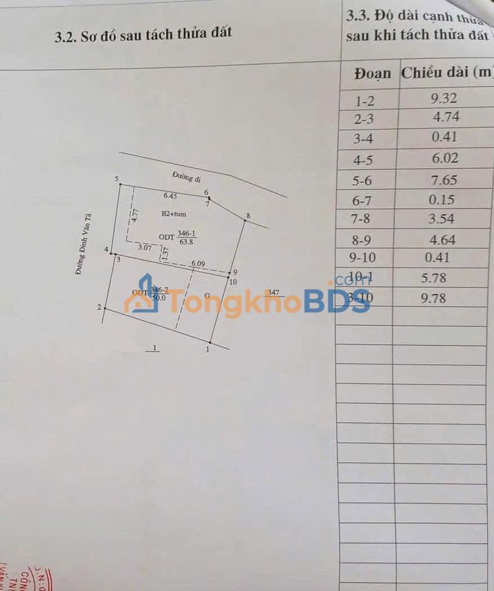 Nhà mặt phố Đinh Văn Tả 50m² 2,35 tỷ - Ô tô vào nhà