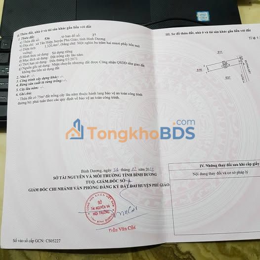 Đất Phú Giáo Tân Hiệp 1.716 tỷ - Đường to ô tô