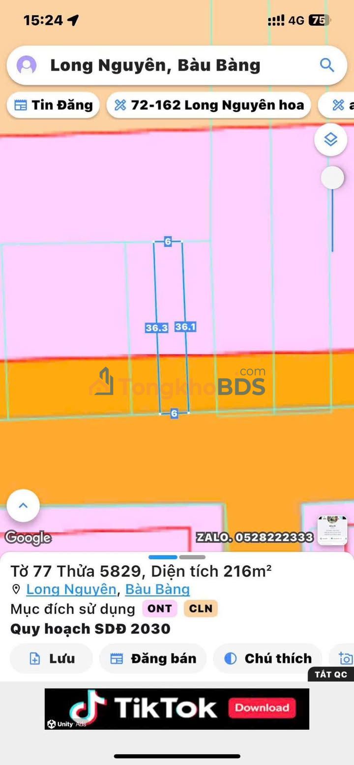 Đất nền Củ Chi DH619 210m² 900 triệu - Sổ đỏ chính chủ