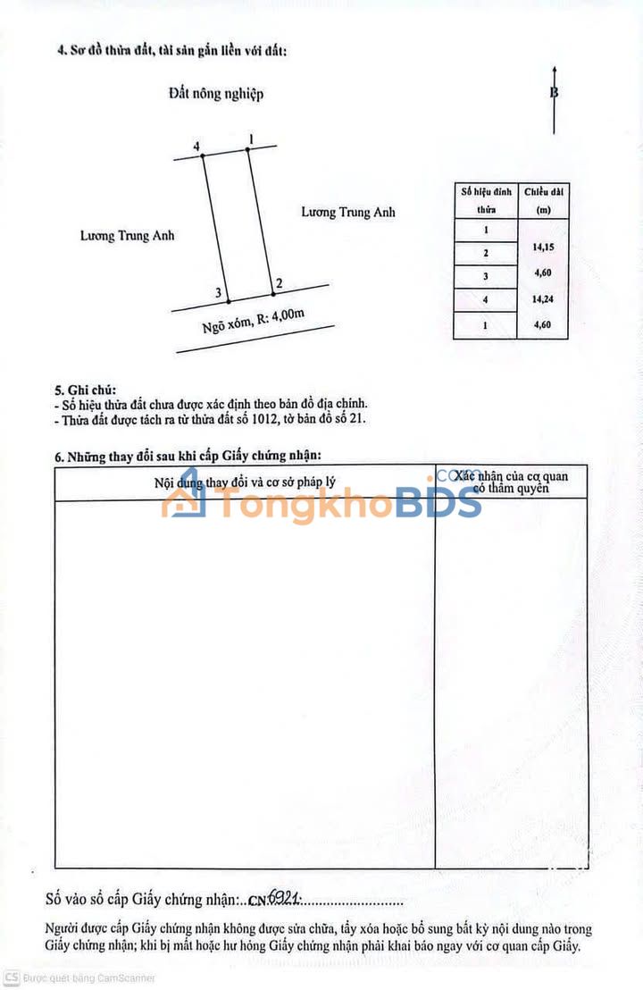 Đất nền Thôn Thù Du TL361 65m² 1.02 tỷ - Sổ đỏ chính chủ