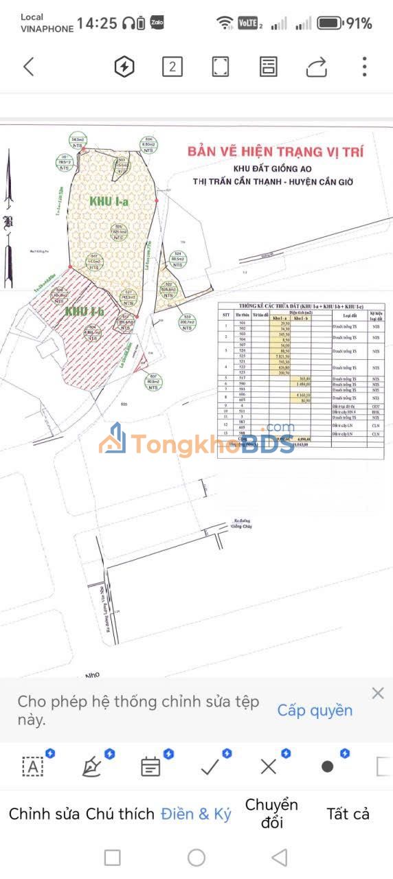 Đất nền Cần Thạnh 16.043m² giá 110,7 tỷ - Đường to ô tô