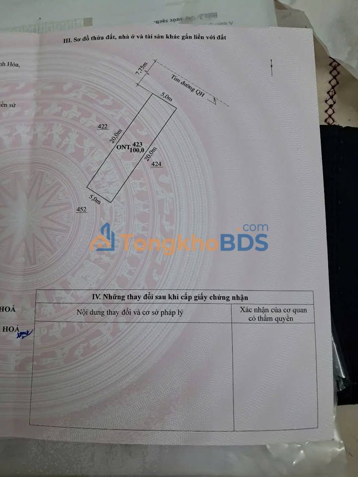 Nhà phố Hoằng Quang Thanh Hóa 100m² 2.9 tỷ - Chính chủ bán