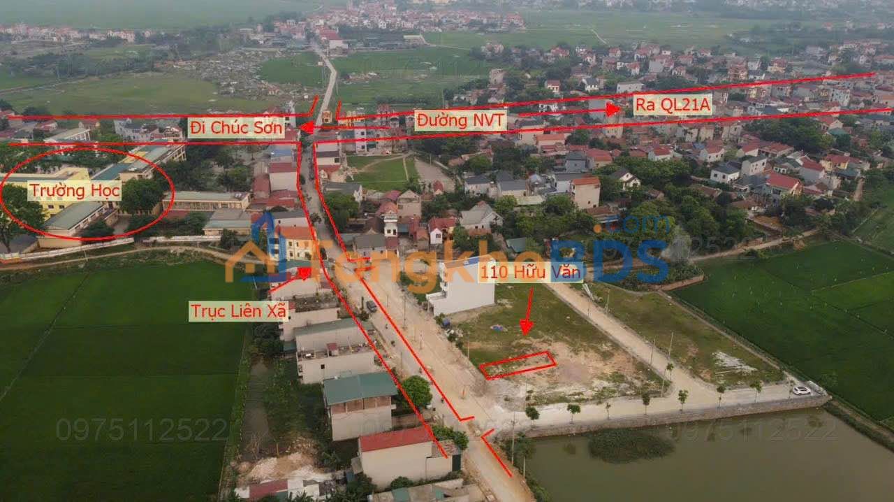 Đất nền đấu giá Hữu Văn - Hà Đông 110m² - Trục chính, ô tô tránh