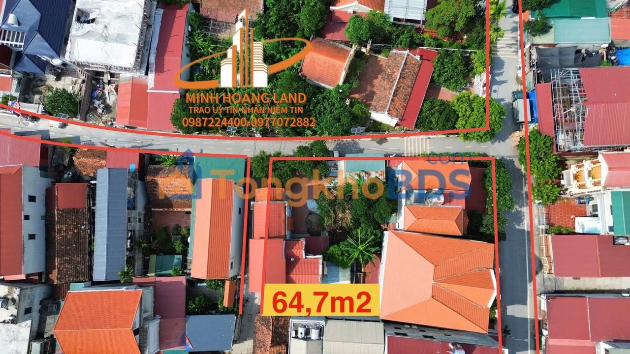 Đất nền Đan Phượng 64.7m² - Vị trí trung tâm, ô tô vào nhà