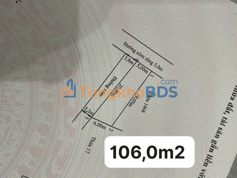 Đất Tạ Ngoại 2 Vĩnh Hoà 114m² 800-899 triệu - Đường ô tô