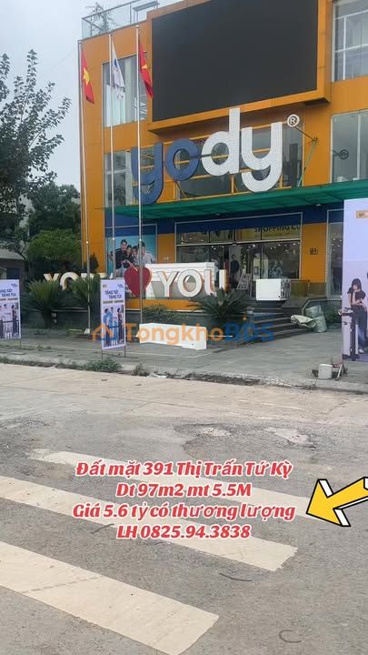 Đất nền Tứ Kỳ 97m² giá 5,6 tỷ - Sổ đỏ chính chủ