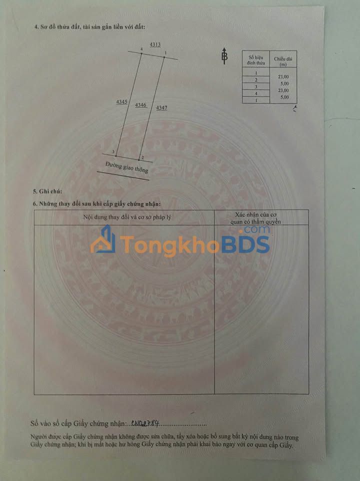 Đất nền Ấp 5 Sông Trầu 115m² 860 triệu - Sổ đỏ chính chủ