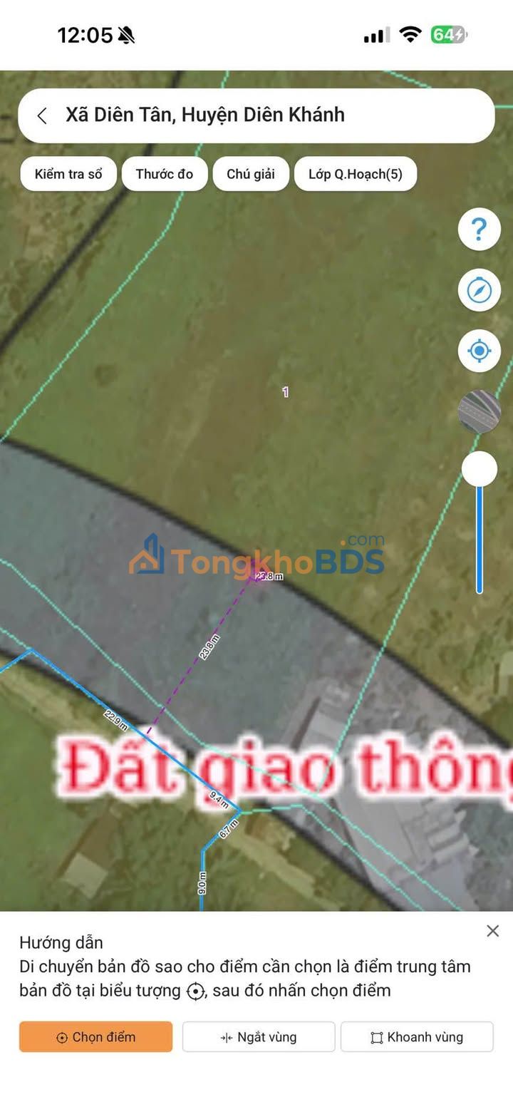 Đất nền Diên Tân Khánh Hòa 4.444m² - Sổ đỏ chính chủ