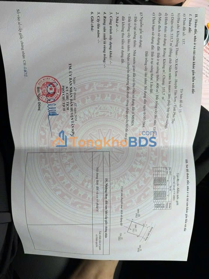 Đất nền Hoài Đức QL32 536m² 1 tỷ - Sổ đỏ chính chủ