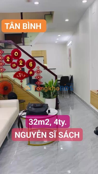 Nhà riêng Nguyễn Sỹ Sách P15 Tân Bình 32m² - Full nội thất