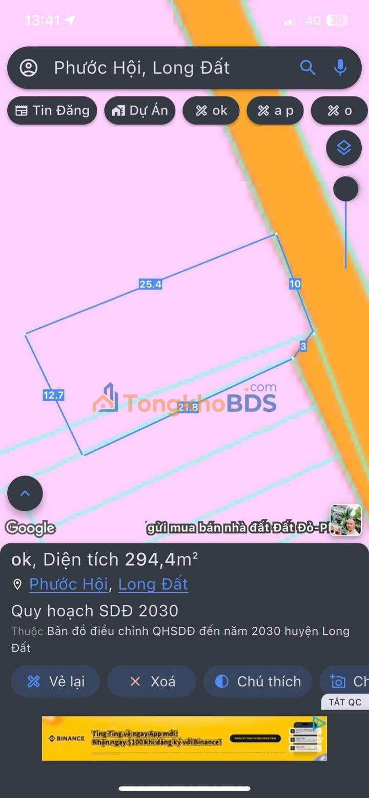 Đất nền Phước Hội 290m² 2.75 tỷ - Pháp lý rõ ràng