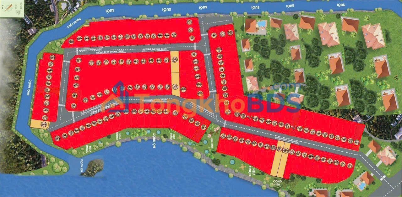 Đất nền Sơn Đông Sơn Tây 61m² dưới 2 tỷ - Sổ đỏ chính chủ view hồ