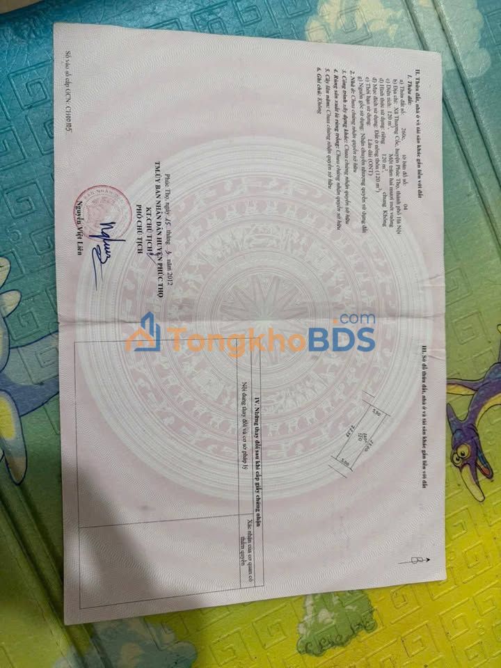 Đất nền Long Thượng Phúc Thọ 120m² 2.16 tỷ - Sổ đỏ chính chủ