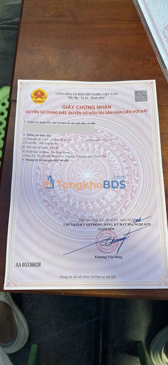 Đất nền Hải Hòa Nghi Sơn 140m², full đất ở - Pháp lý rõ ràng