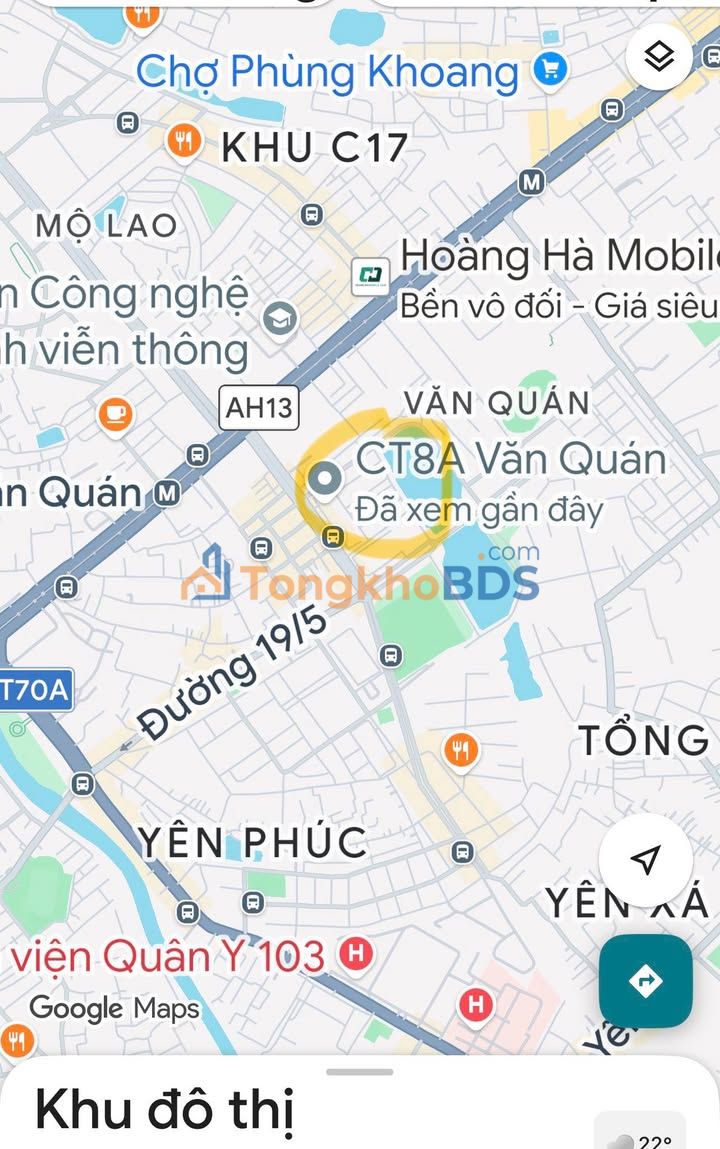 Căn hộ CT8A Văn Quán Hà Đông 3PN 10,7 triệu - Bàn giao ngay